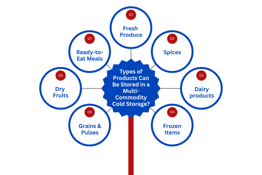 What Types of Products Can Be Stored in a Multi-Commodity Cold Storage?