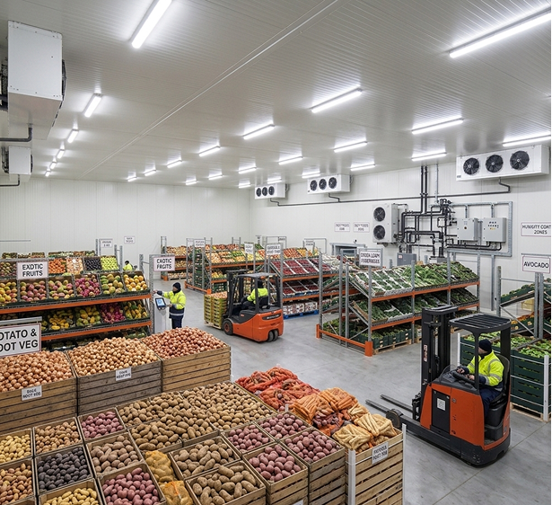 Multi commodity cold storage warehouses