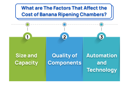 what are the factors that affect the cost of banana ripening chambers 1