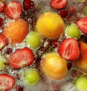 cut fruit freezing