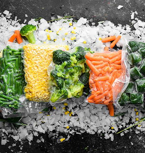 cut vegetable freezing