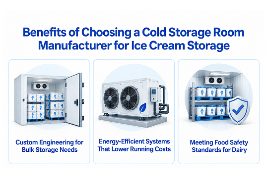 Benefits of Choosing a Cold Storage Room Manufacturer for Ice Cream Storage